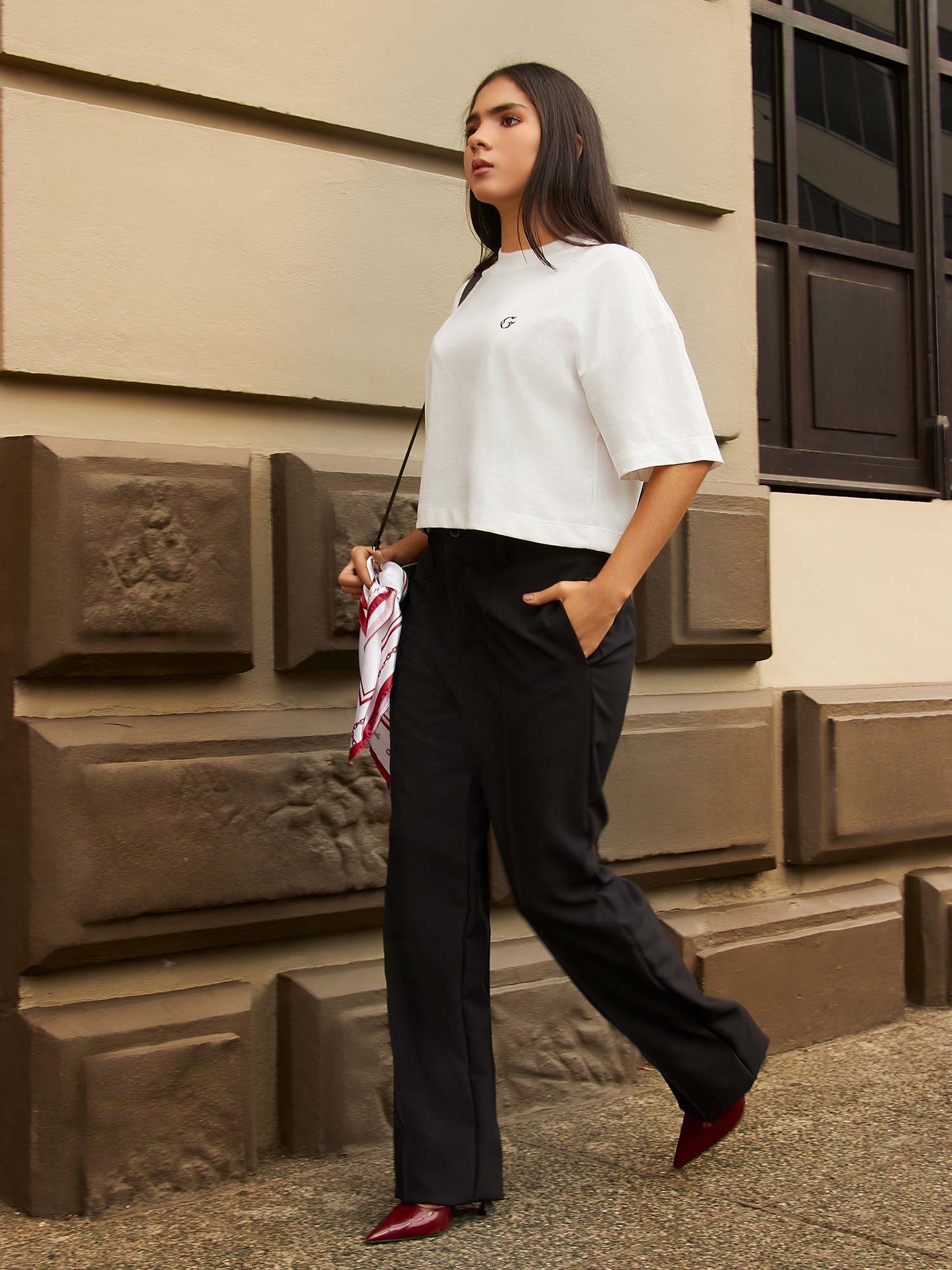 Pegged Pants Negro